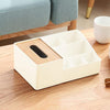 Multifunction Tissue Box Rectangular Facial Tissue Holder Dispenser for Dining Room, Kitchen, Bedroom Dressers and Home