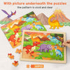 Wooden Puzzles for Kids Ages 4-6, 6 Packs 60 PCs Jigsaw Puzzles Preschool Educational Toys Gifts for Children Ages 4-8, Kids Puzzles for 4+ Year Olds Boys Girls, Wood Puzzles Ages 3 4 5 6 7 8