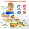 Wooden Puzzles for Kids Ages 4-6, 6 Packs 60 PCs Jigsaw Puzzles Preschool Educational Toys Gifts for Children Ages 4-8, Kids Puzzles for 4+ Year Olds Boys Girls, Wood Puzzles Ages 3 4 5 6 7 8