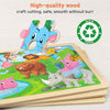 Wooden Puzzles for Kids Ages 4-6, 6 Packs 60 PCs Jigsaw Puzzles Preschool Educational Toys Gifts for Children Ages 4-8, Kids Puzzles for 4+ Year Olds Boys Girls, Wood Puzzles Ages 3 4 5 6 7 8