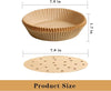 بطانات ورق الخبز في المقلاة الهوائية، بطانات ورق المقلاة الهوائية التي يمكن التخلص منها، سلة ورق الخبز (7.8 بوصة)، بطانات فرن البخار غير اللاصقة، ورق الخبز المقاوم للزيت للخبز والتحميص في الميكروويف 