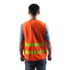Orange Oxford Reflective Vest Car Traffic Safety Warning Vest Orange One Size Fits All