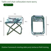 Multifunctional Table And Chair Set 1.1m Field Folding Table And Chair Portable Camping Training Equipment Table + 8 Camouflage Mazars